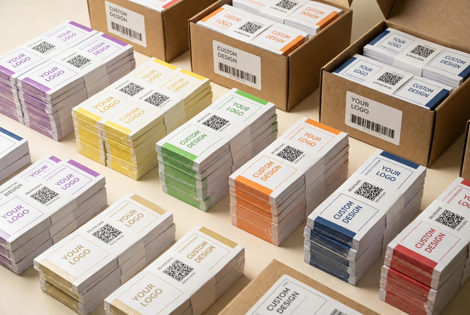Technical reference of the full currency band range with dimensions and color coding
